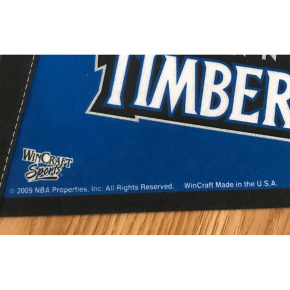 Minnesota Timberwolves NBA Pennant  WinCraft 2009 Basketball Made in USA 12 x 30 - Picture 4 of 8
